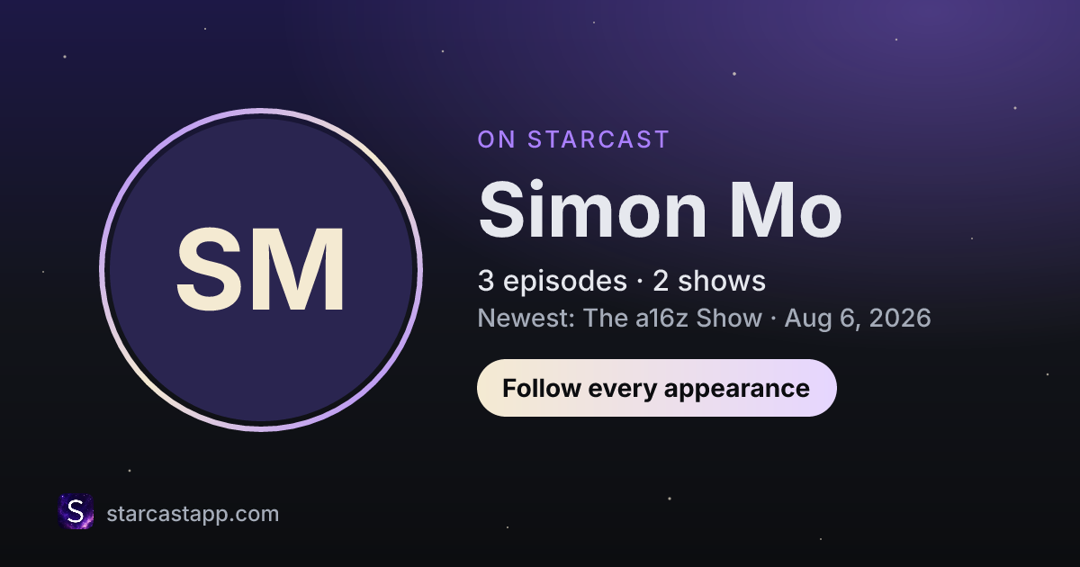 The preview card for Simon Mo