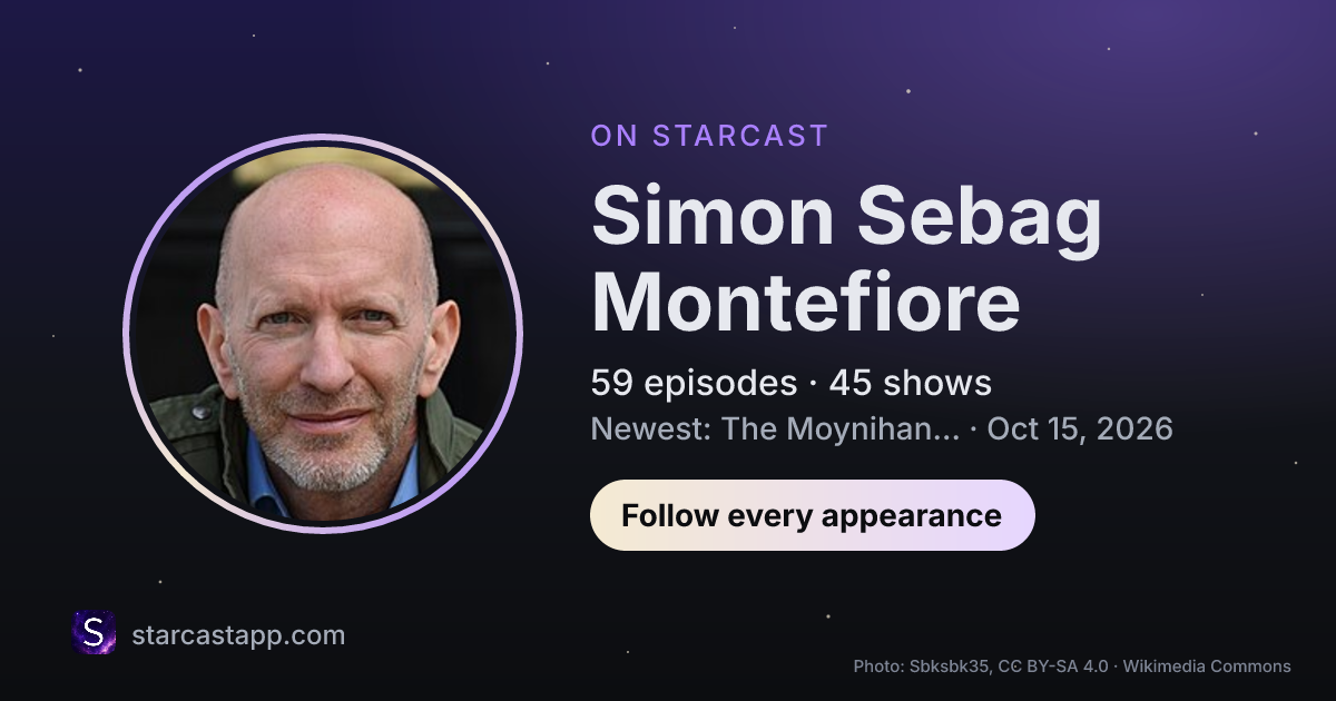 The preview card for Simon Sebag Montefiore