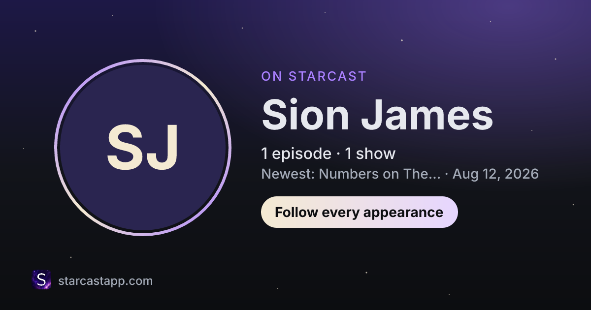 The preview card for Sion James