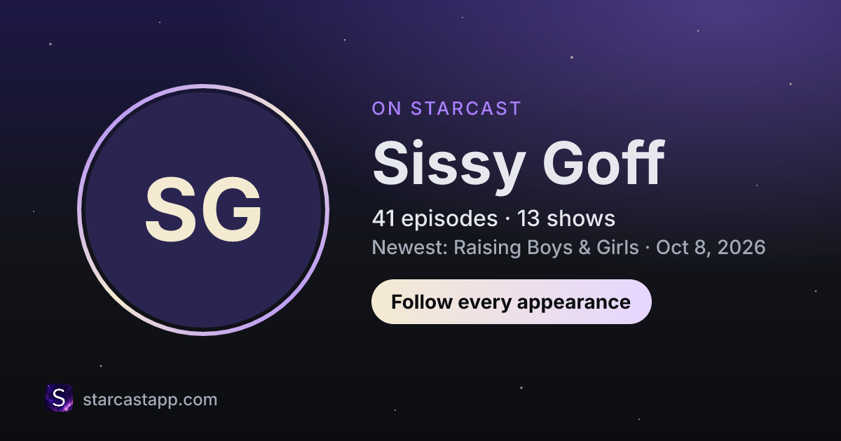 The preview card for Sissy Goff