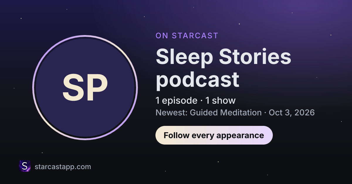 The preview card for Sleep Stories podcast