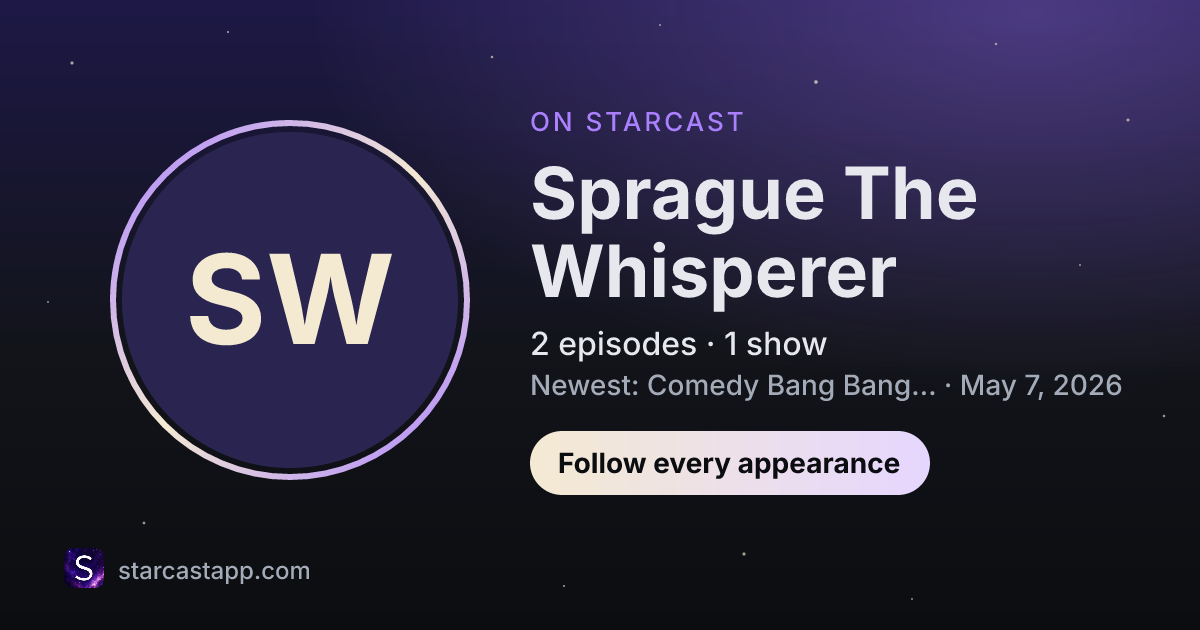 The preview card for Sprague The Whisperer