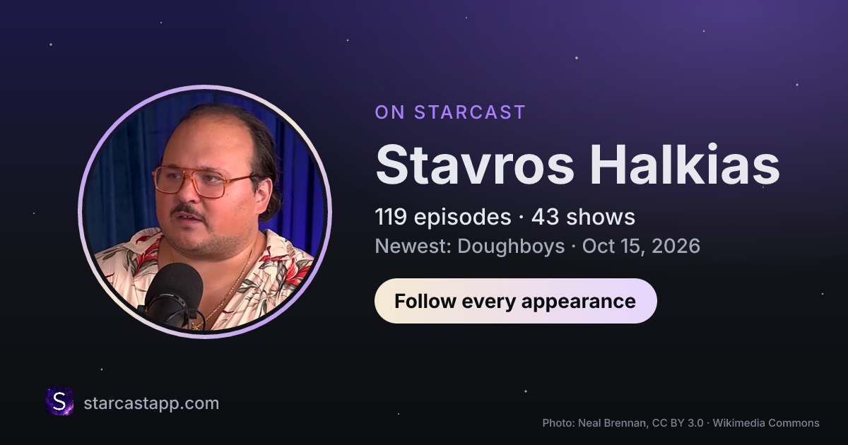 The preview card for Stavros Halkias