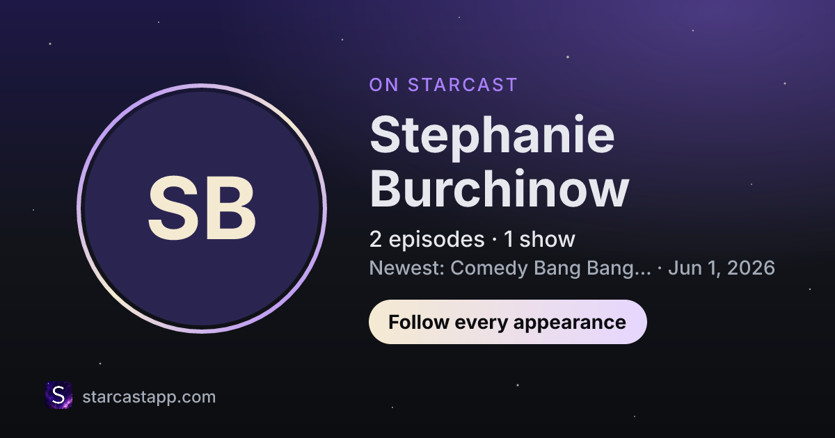 The preview card for Stephanie Burchinow