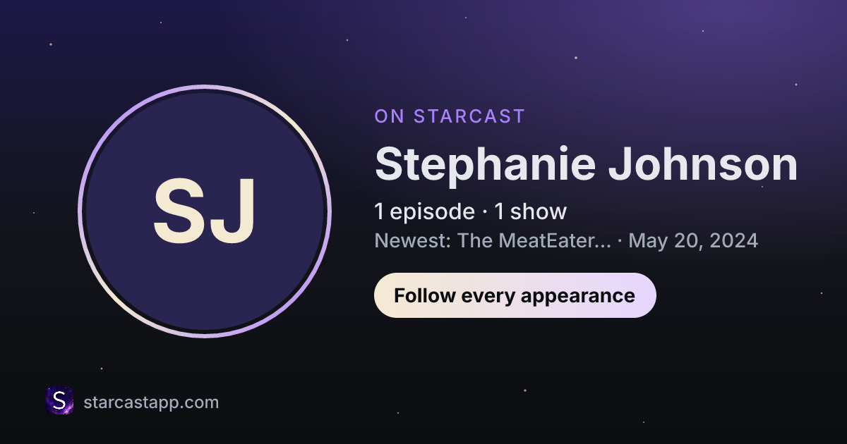 The preview card for Stephanie Johnson