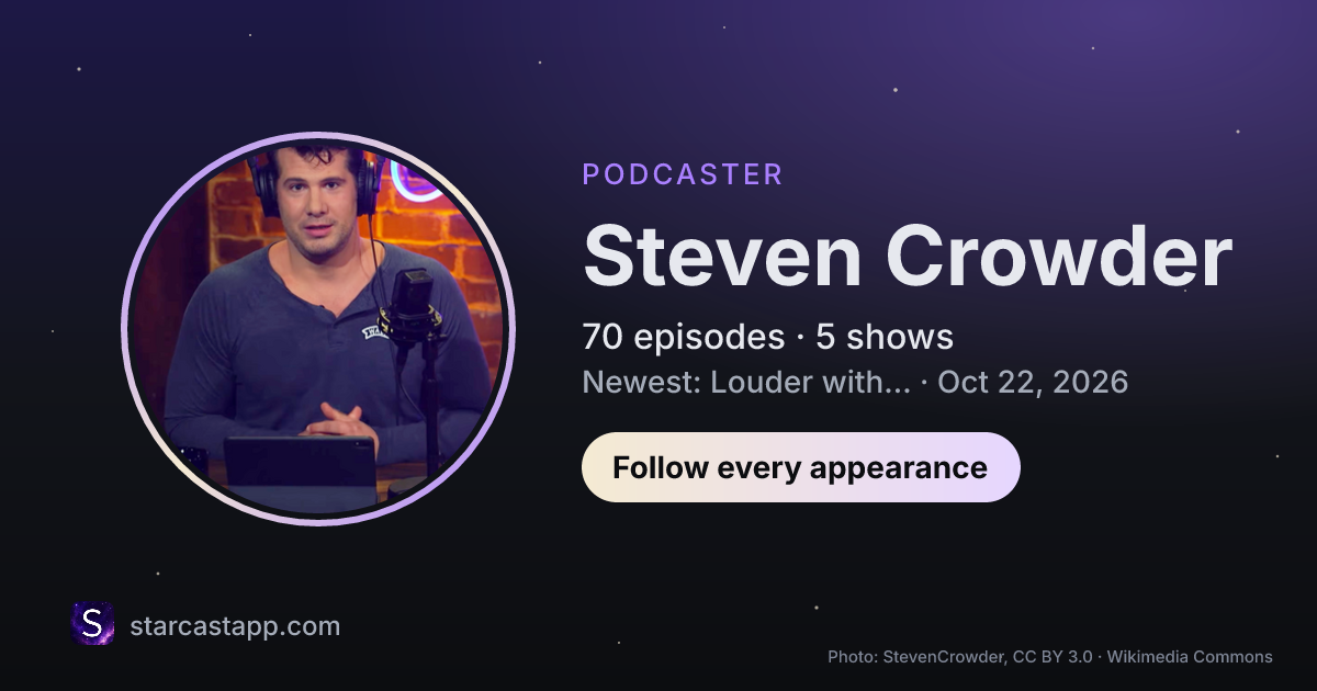 The preview card for Steven Crowder