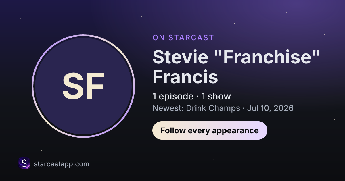 The preview card for Stevie "Franchise" Francis