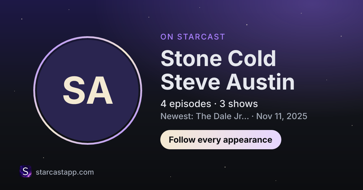 The preview card for Stone Cold Steve Austin