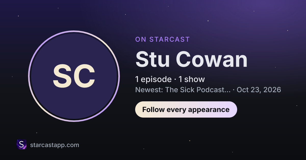 The preview card for Stu Cowan