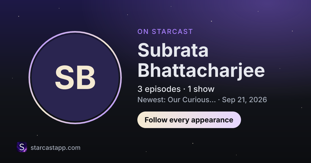The preview card for Subrata Bhattacharjee