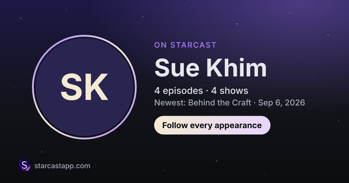 The preview card for Sue Khim