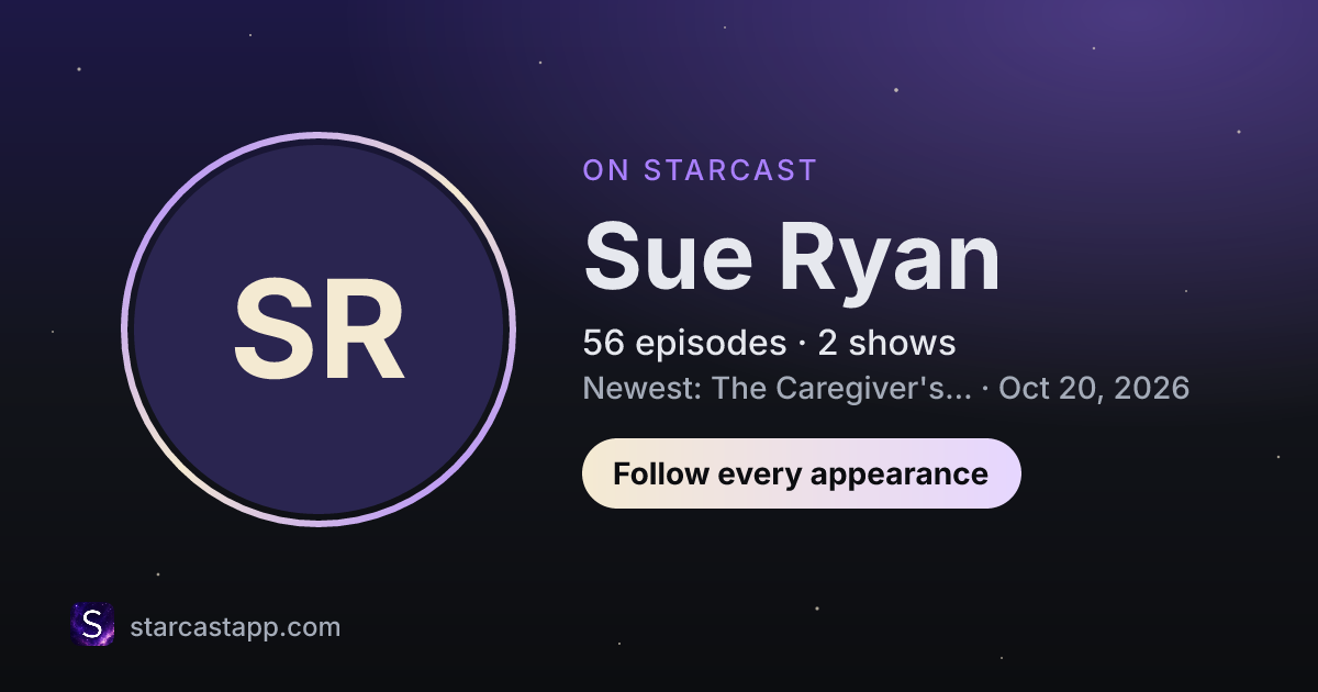 The preview card for Sue Ryan
