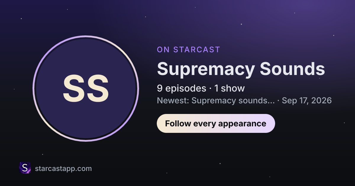 The preview card for Supremacy Sounds