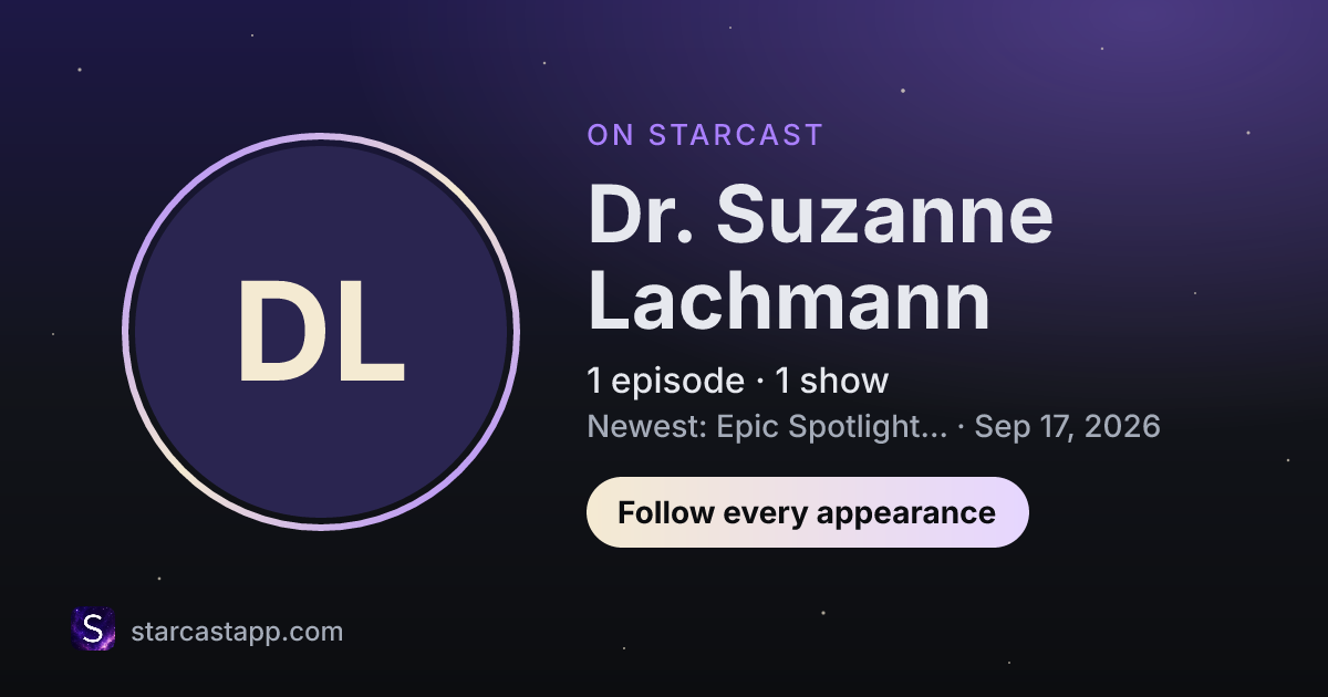 The preview card for Dr. Suzanne Lachmann