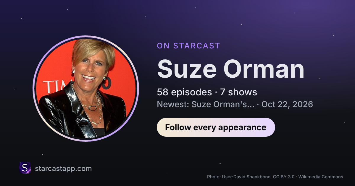 The preview card for Suze Orman