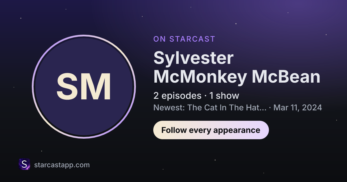 The preview card for Sylvester McMonkey McBean