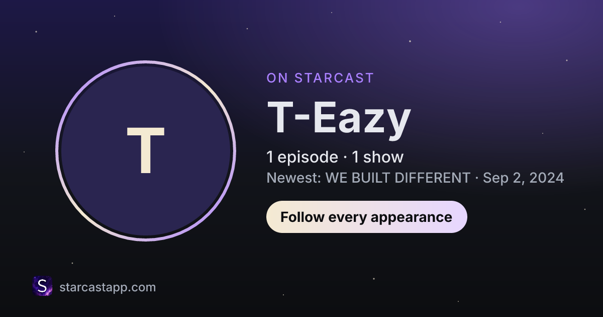 The preview card for T-Eazy