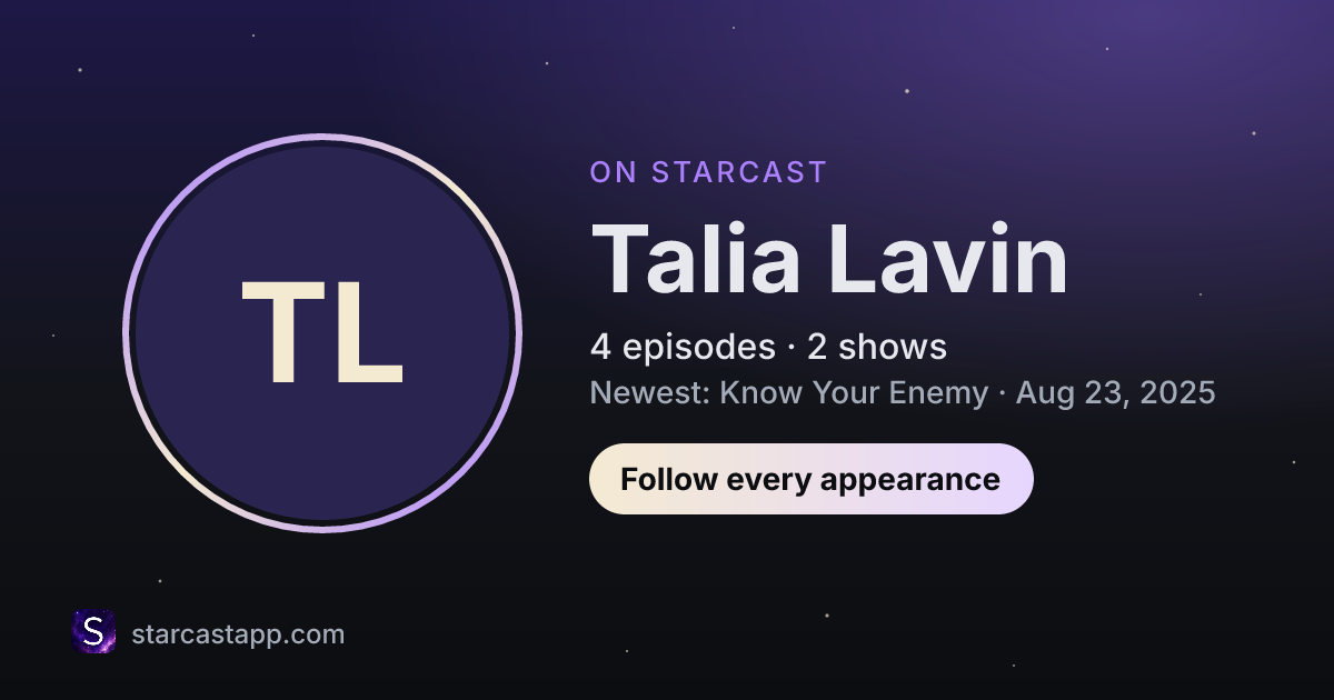 The preview card for Talia Lavin
