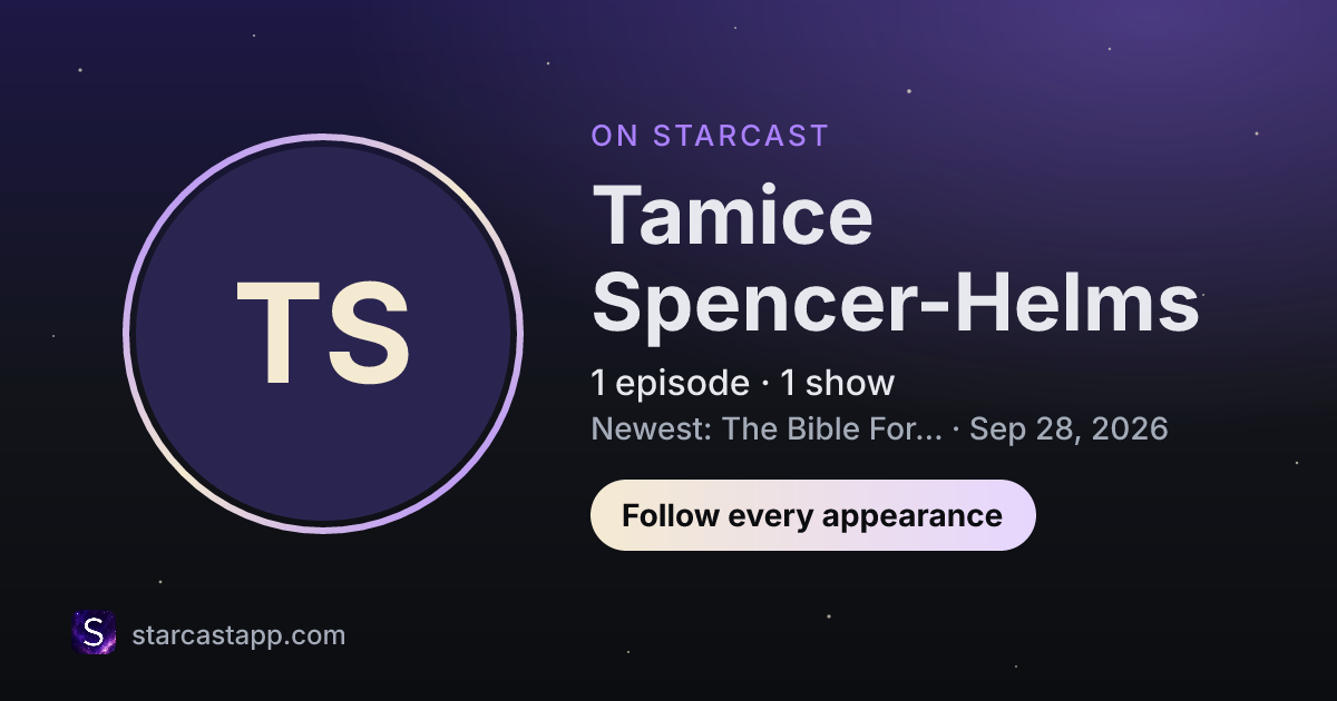 The preview card for Tamice Spencer-Helms