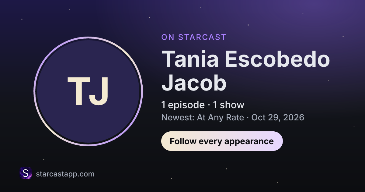 The preview card for Tania Escobedo Jacob