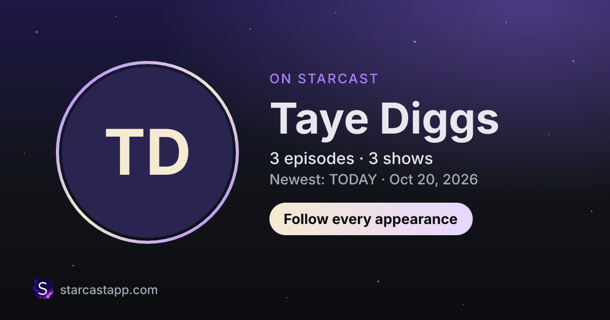 The preview card for Taye Diggs