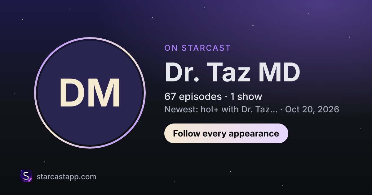 The preview card for Dr. Taz MD
