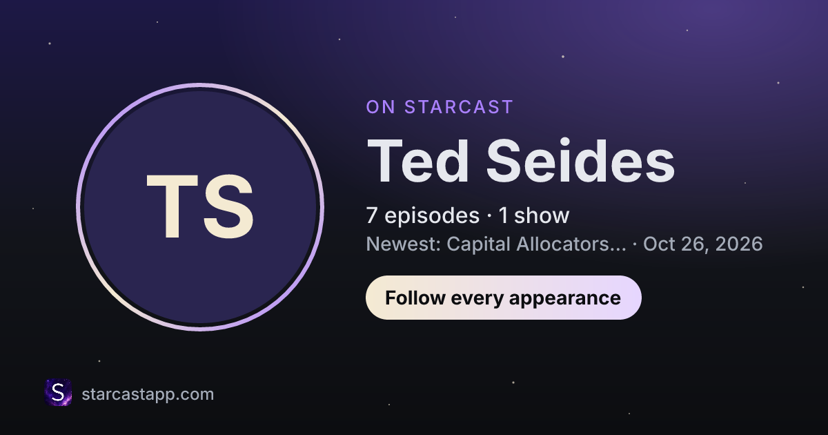 The preview card for Ted Seides