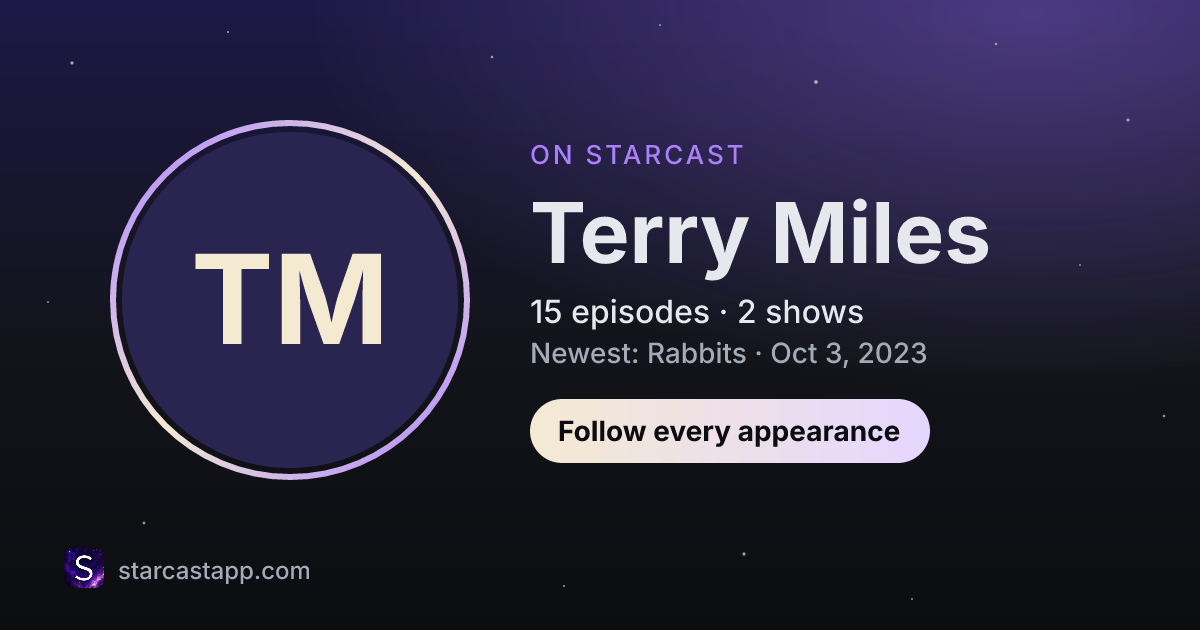 The preview card for Terry Miles
