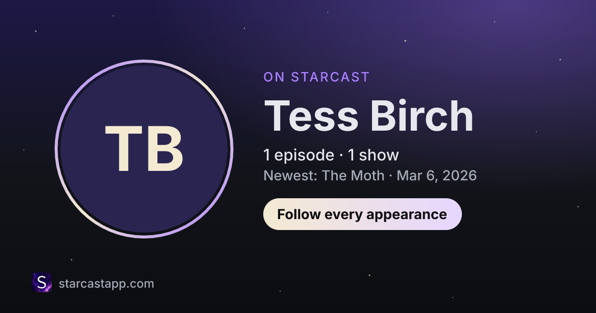 The preview card for Tess Birch