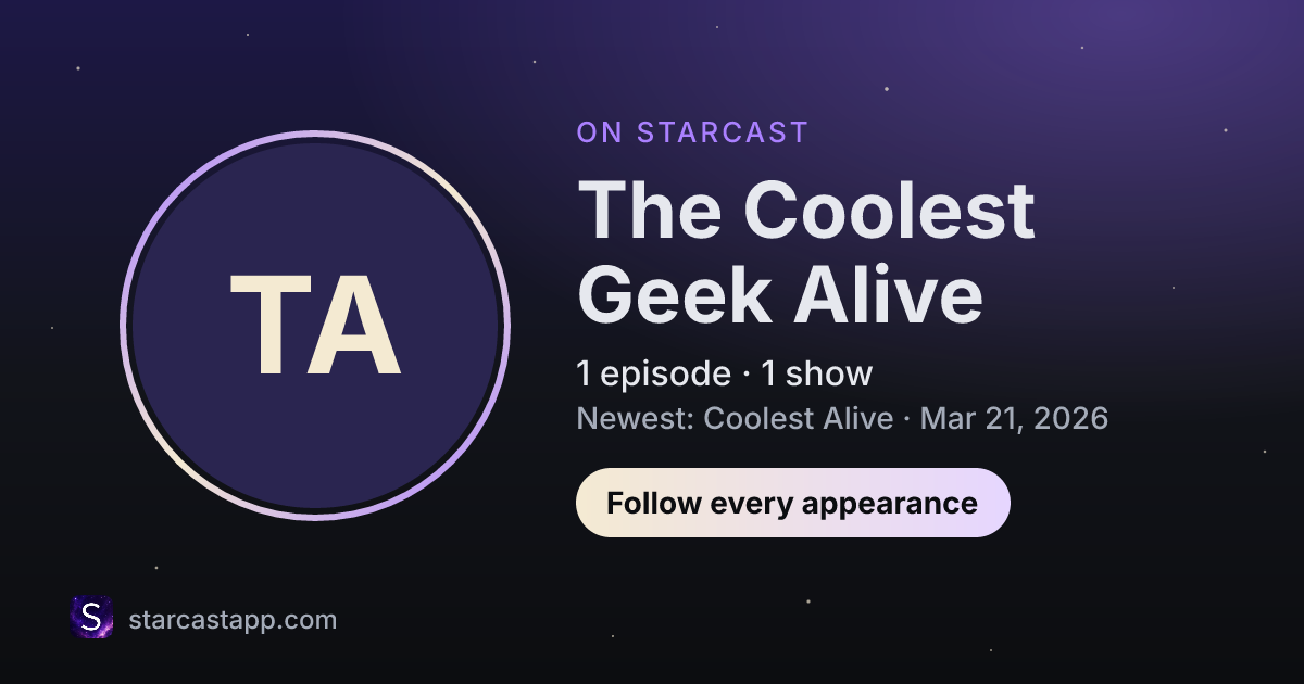 The preview card for The Coolest Geek Alive