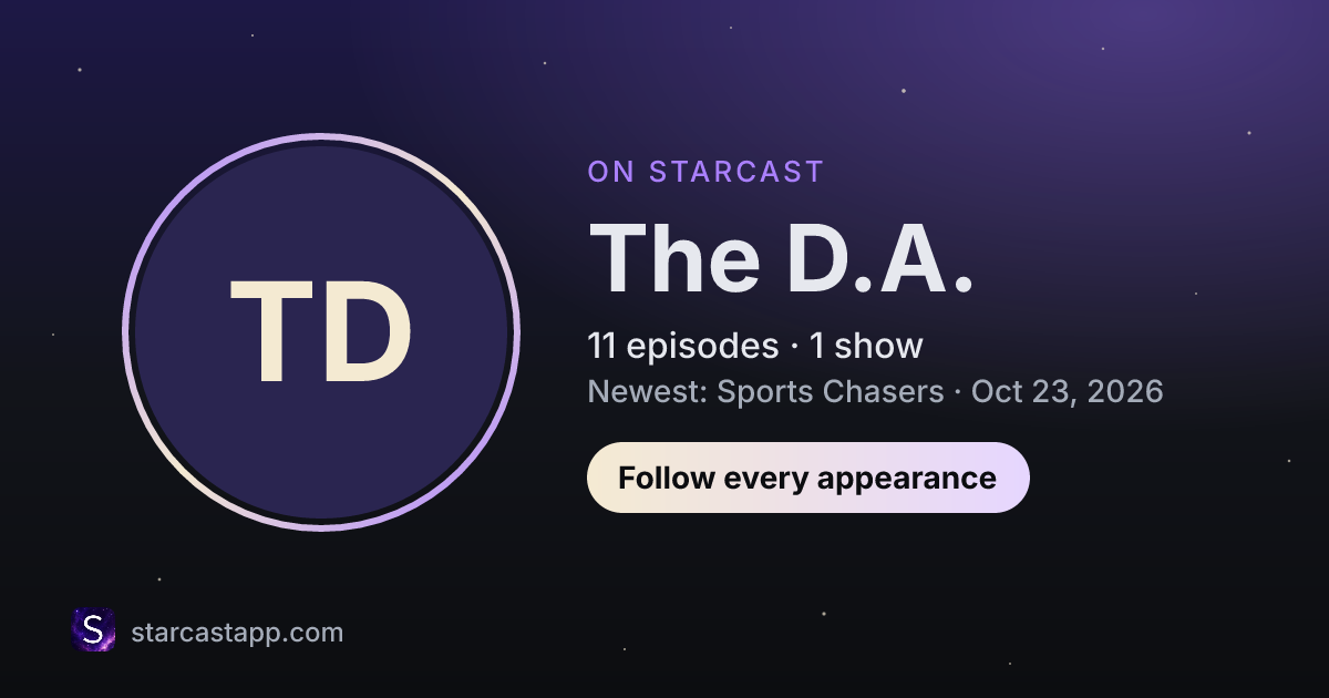 The preview card for The D.A.