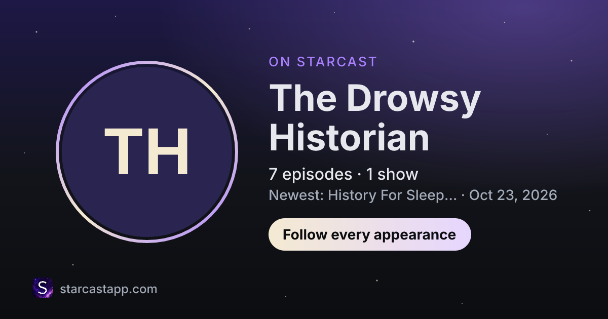 The preview card for The Drowsy Historian