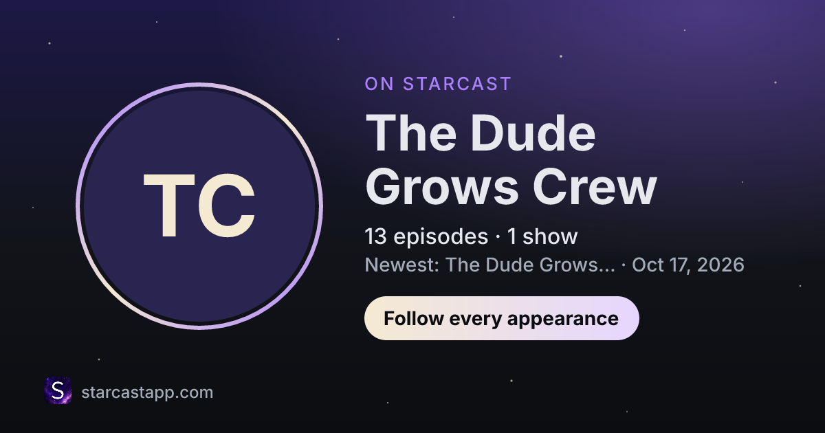 The preview card for The Dude Grows Crew