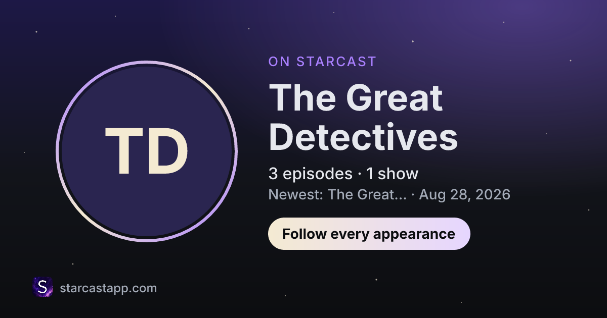 The preview card for The Great Detectives