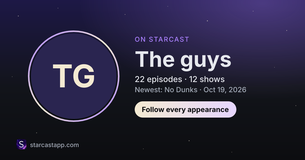 The preview card for The guys