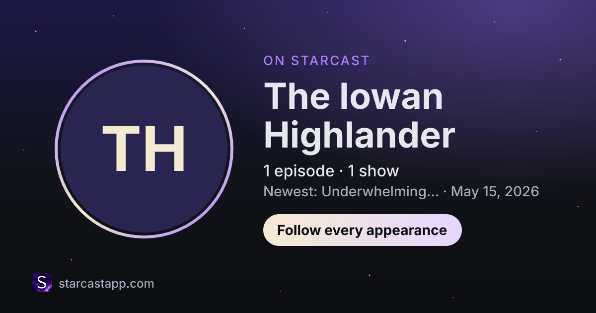 The preview card for The Iowan Highlander