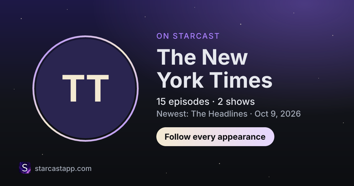 The preview card for The New York Times