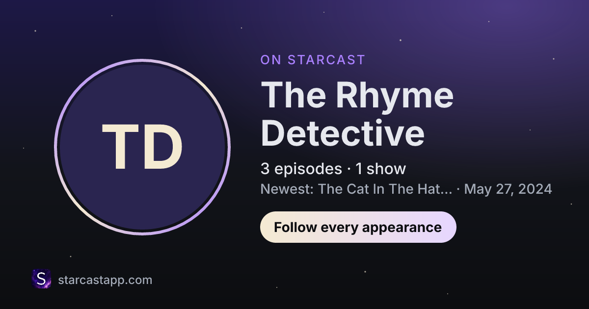 The preview card for The Rhyme Detective