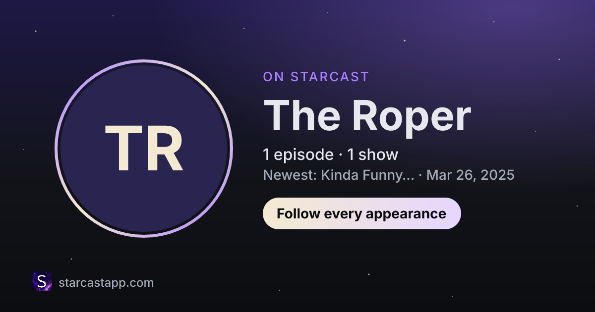 The preview card for The Roper