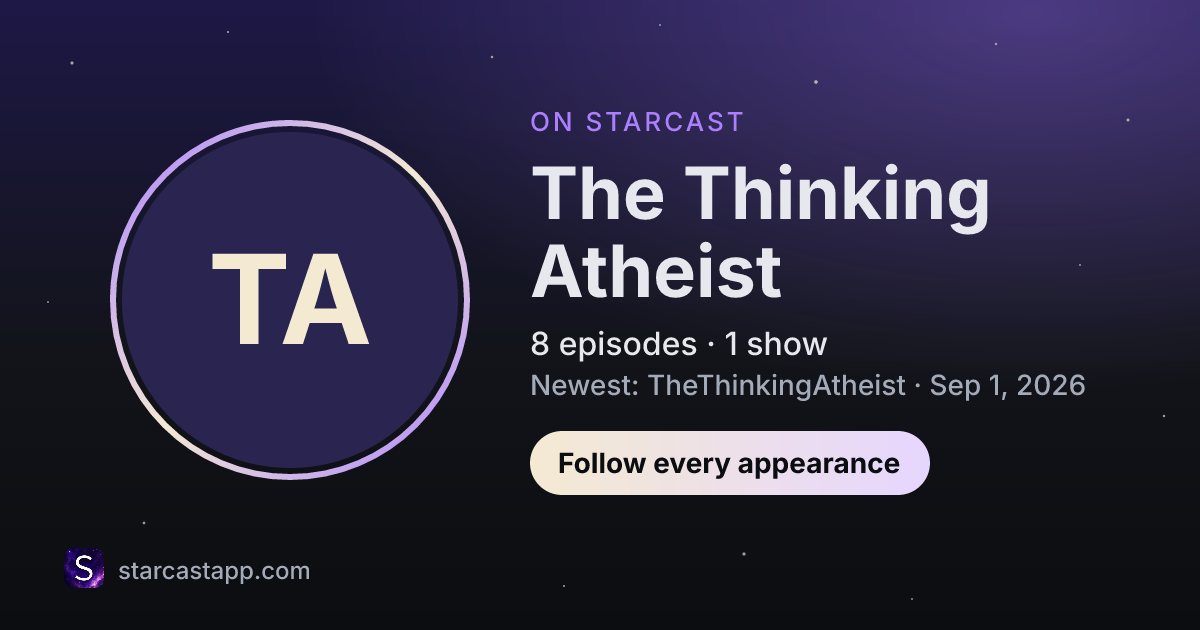 The preview card for The Thinking Atheist