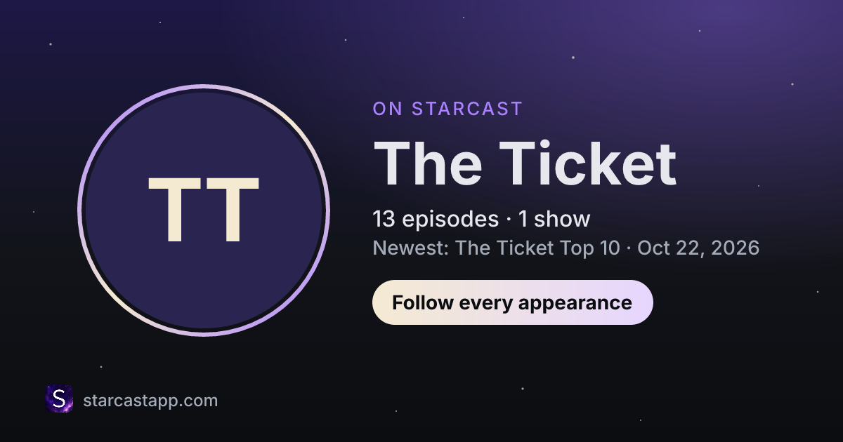 The preview card for The Ticket