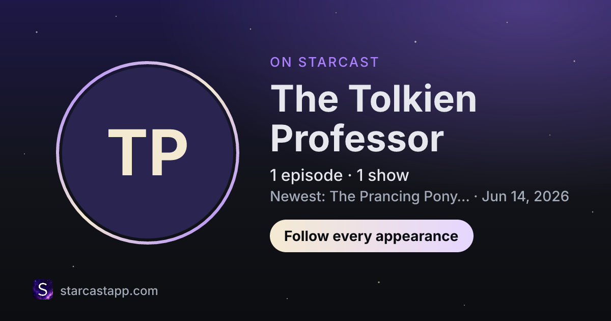 The preview card for The Tolkien Professor