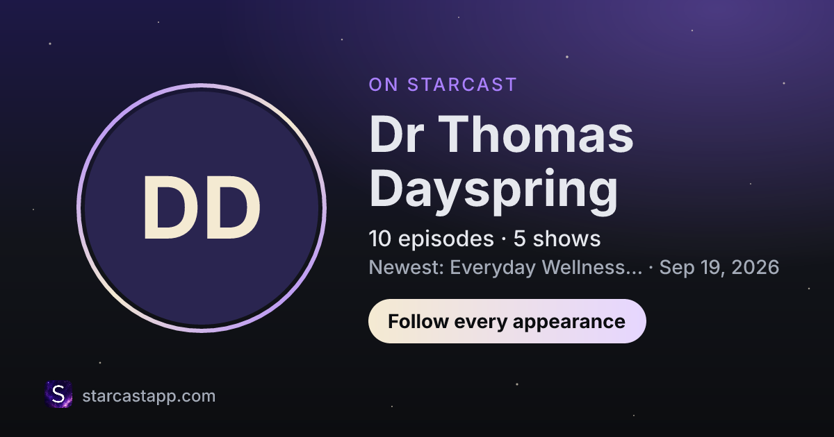 The preview card for Dr Thomas Dayspring