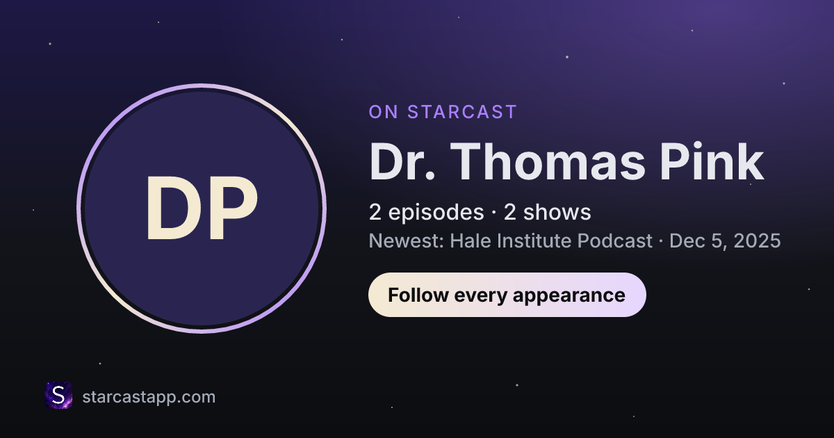 The preview card for Dr. Thomas Pink
