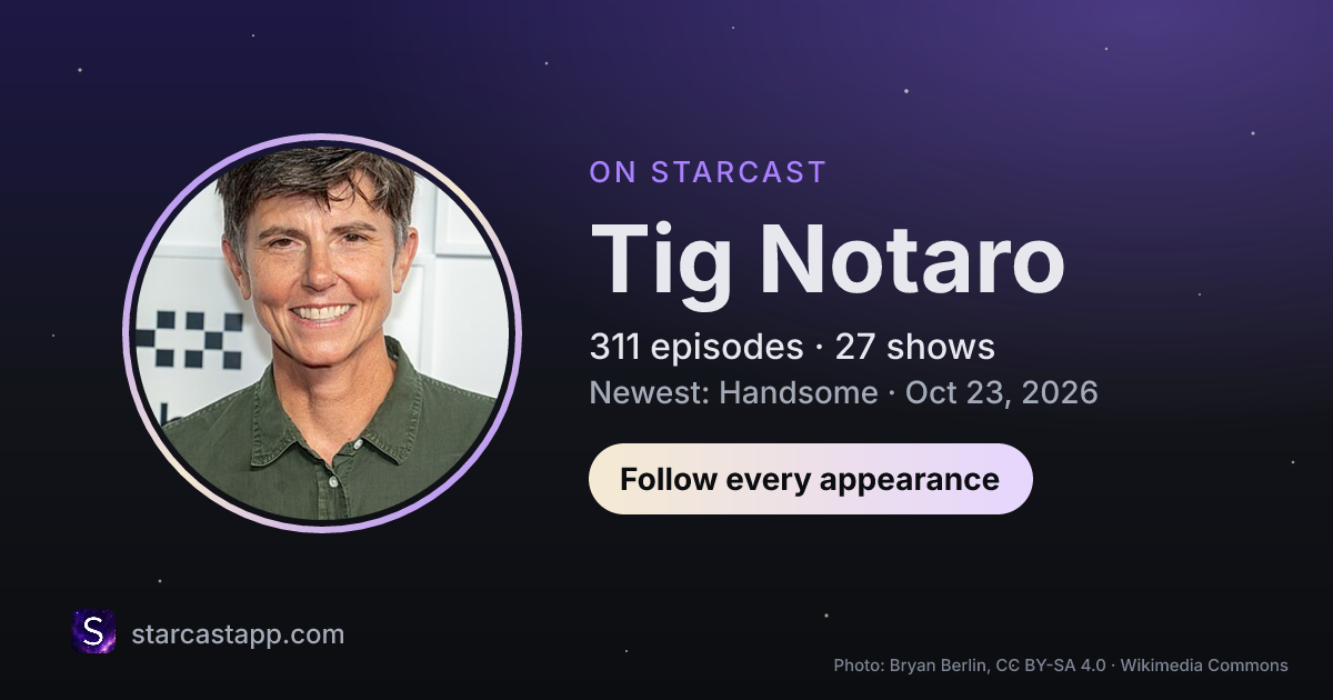 The preview card for Tig Notaro