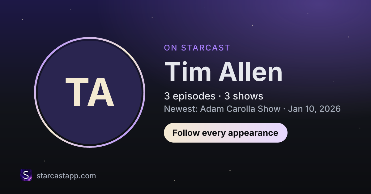 The preview card for Tim Allen