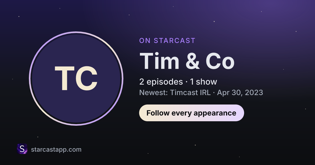 The preview card for Tim & Co