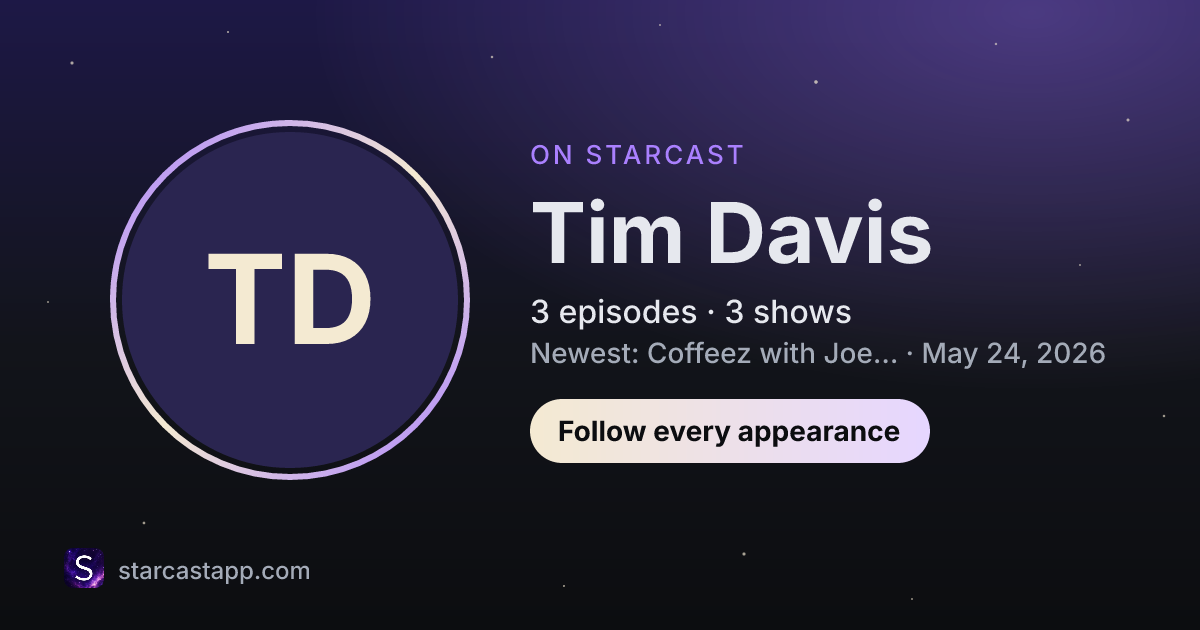 The preview card for Tim Davis