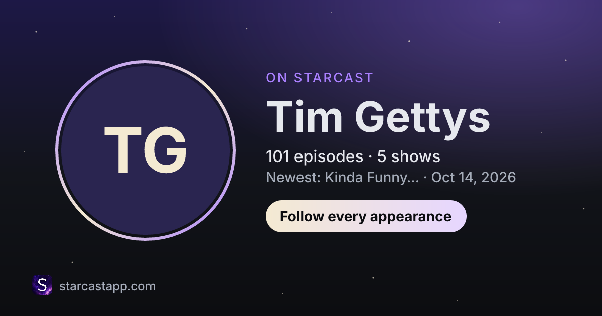The preview card for Tim Gettys