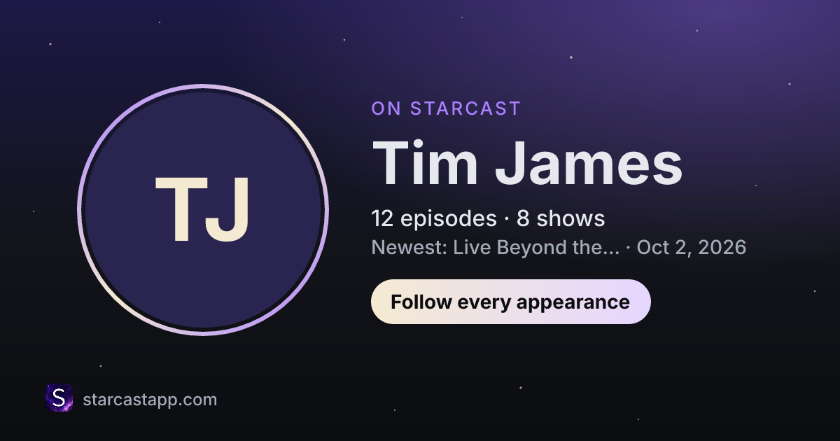 The preview card for Tim James